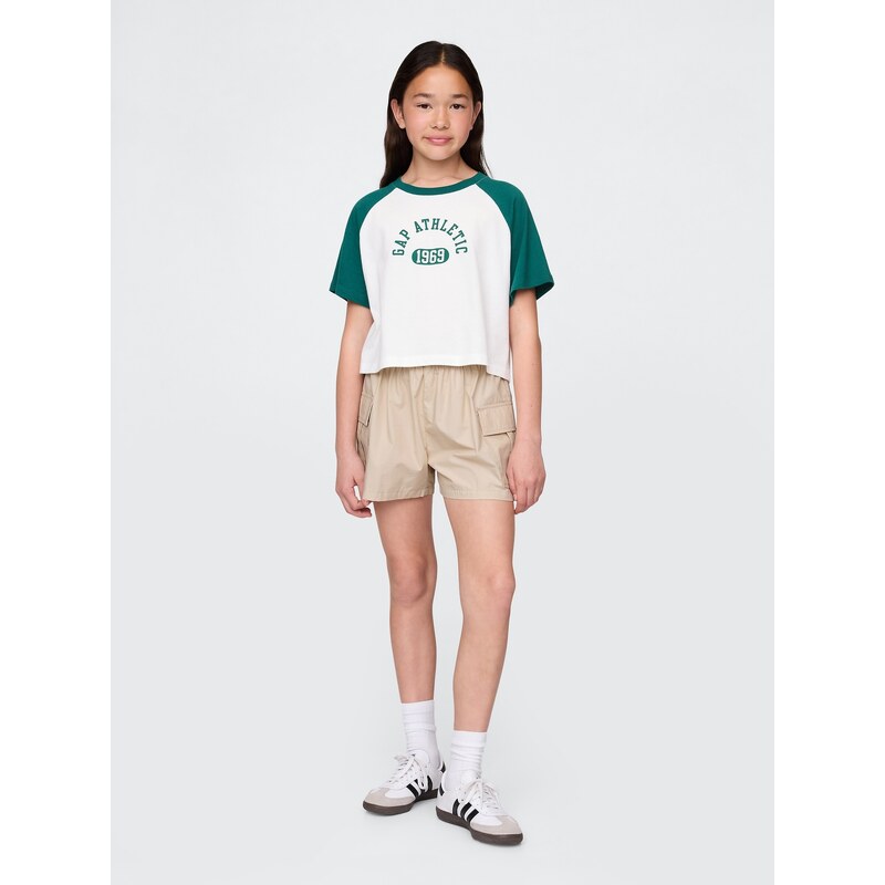 GAP Childrens poplin cargo shorts - Girls 64694357