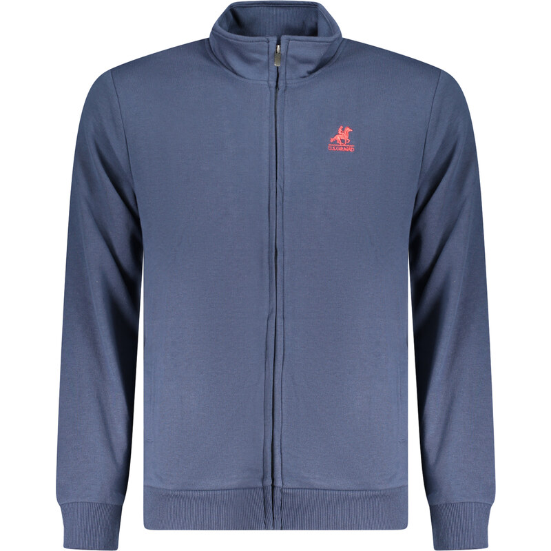 Štýlová Pánska Mikina s dlhým rukávom a zipsom U.S. GRAND POLO Modrá 67113553