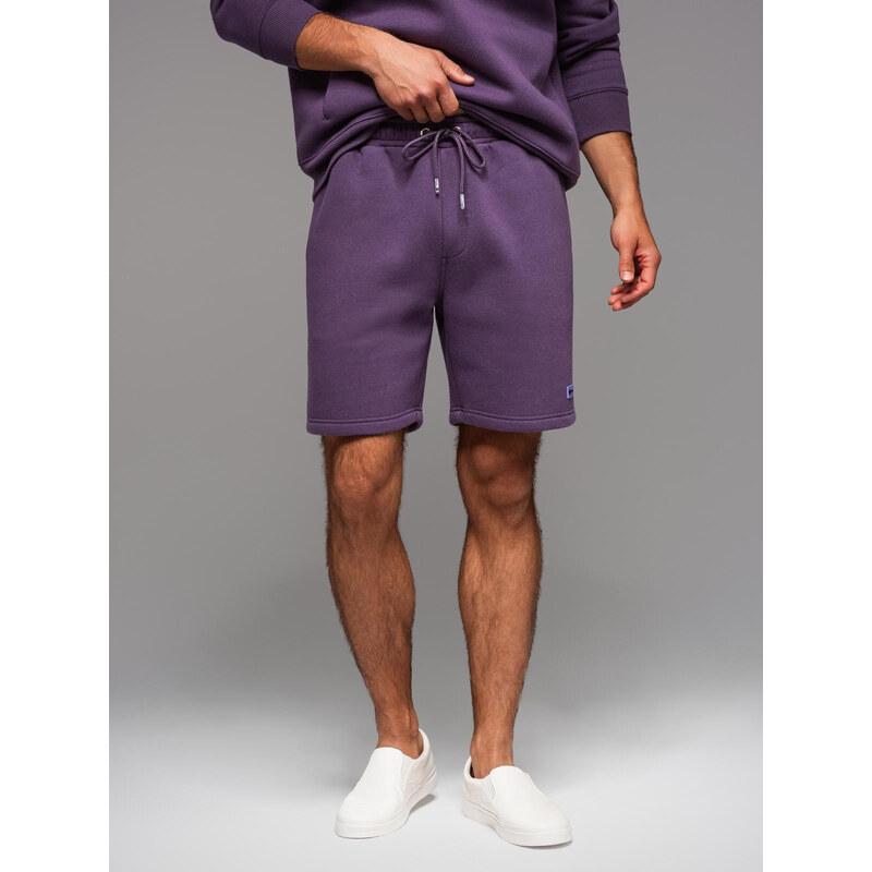 Ombre Unisex sweat shorts with drawstring waistband - purple 64793026