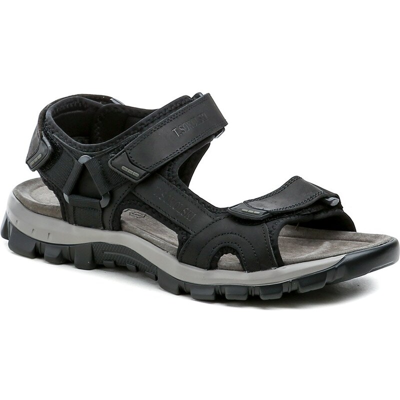 T. Sokolski L25-666 čierne pánske sandále 63677724