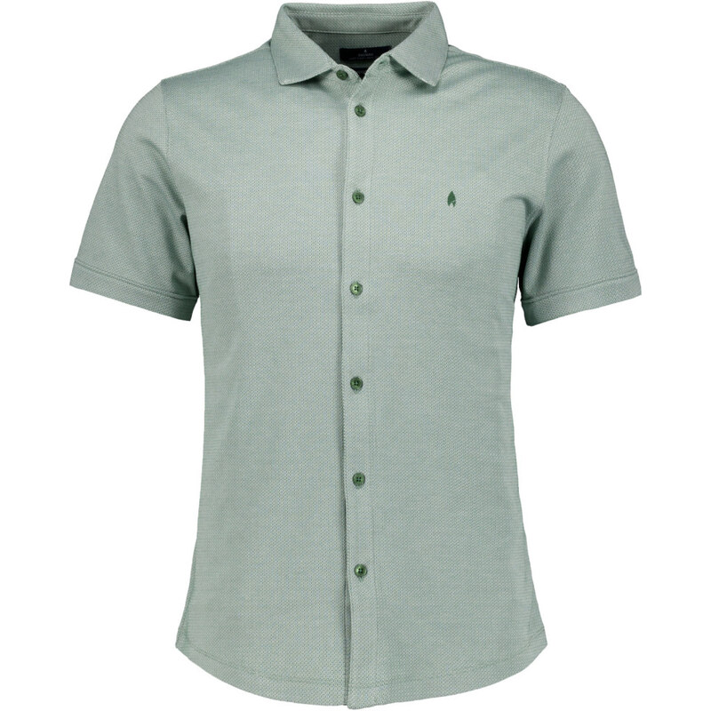 Pánska zelená úpletová košeľa RAGMAN modern fit 63677831