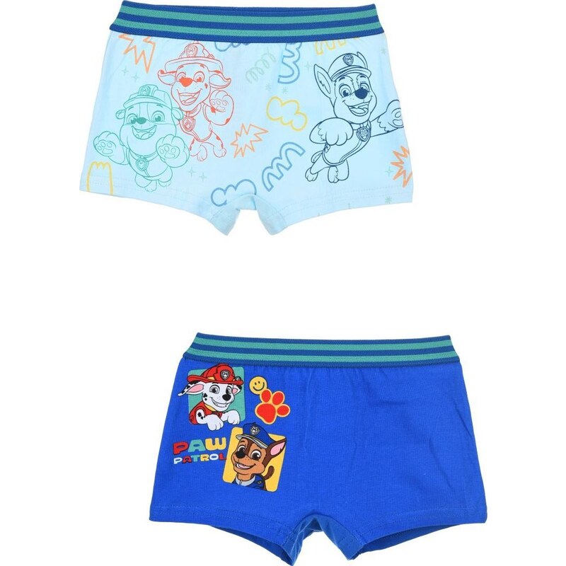 Sada 2 ks modrých chlapeckých boxeriek Paw Patrol 65151936