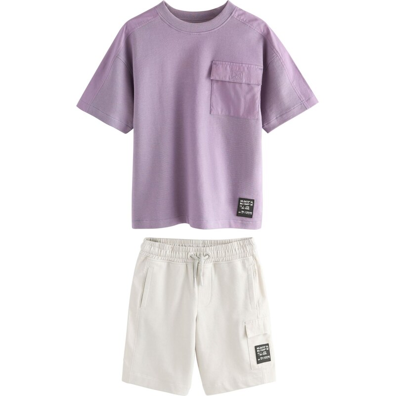 Next Set fialová / čierna / biela 65875485