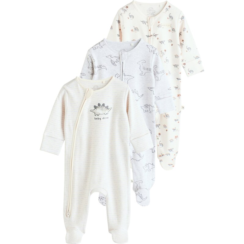 Next Pyžamo béžová / svetlomodrá / hnedá / sivá 63681887