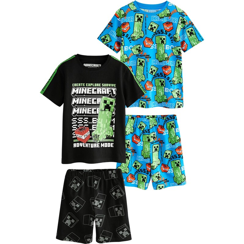 Next Pyžamo azúrová / zelená / čierna / biela 63681904