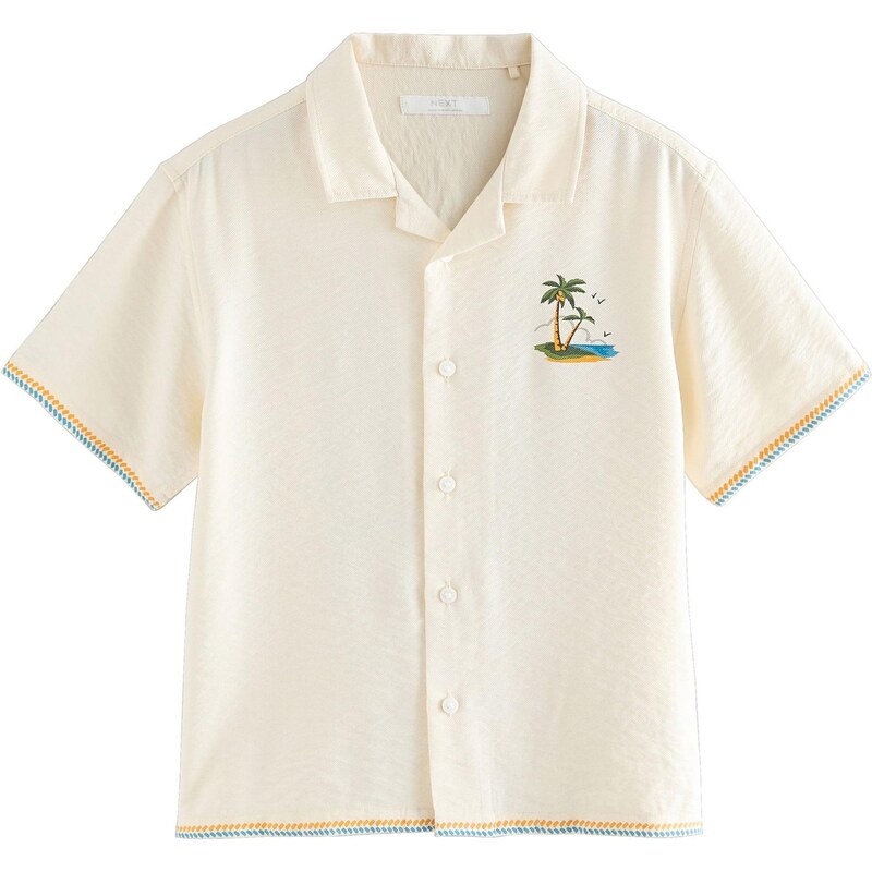 Next Košeľa nebielená / modrá / žltá / zelená 64063019