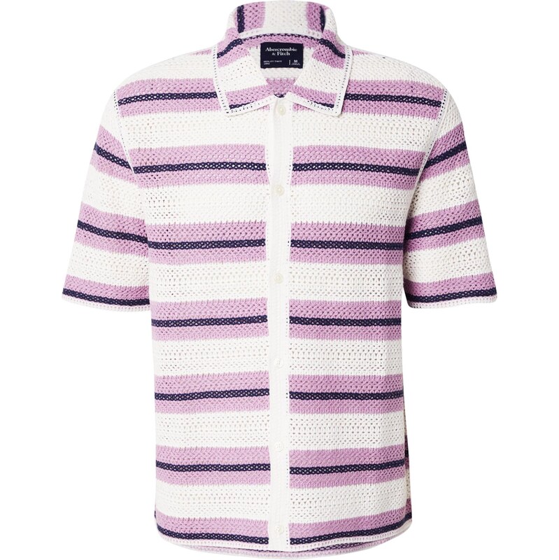 Abercrombie & Fitch Kardigán námornícka modrá / ružová / biela 63682995