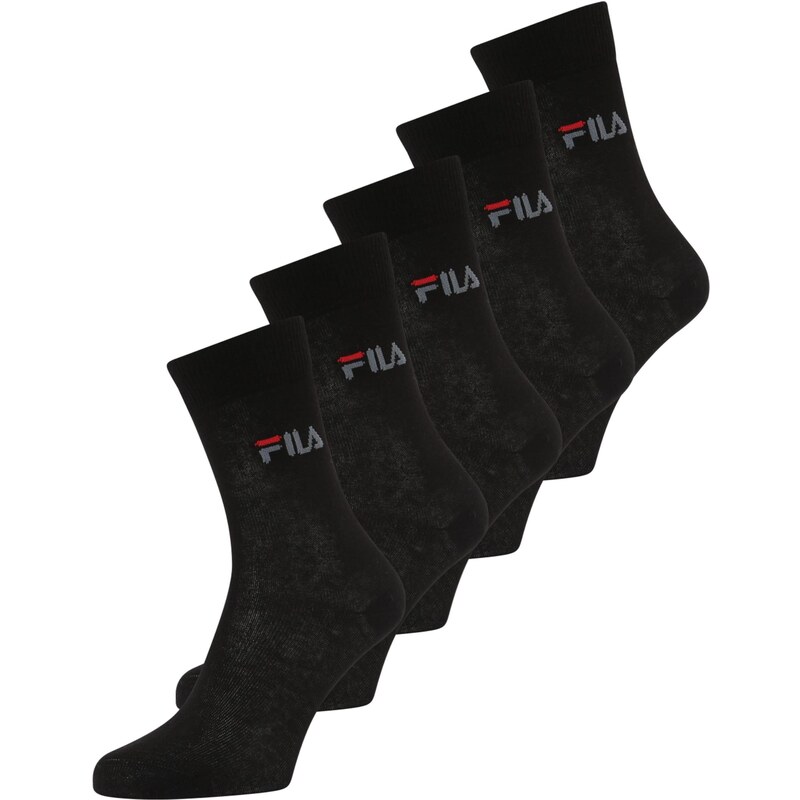 FILA Ponožky sivá / červená / čierna 63683048