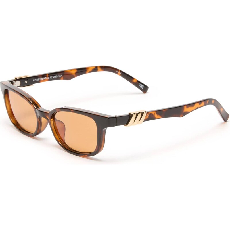 LE SPECS Slnečné okuliare CONFIDENTIAL tmavohnedá / oranžová 63683149