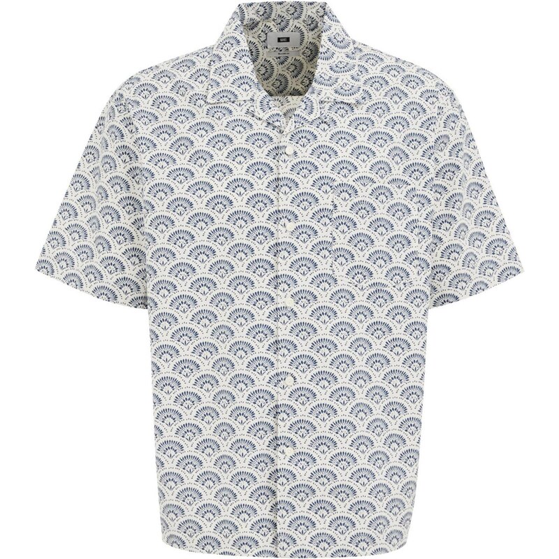 WE Fashion Košeľa tmavomodrá / biela 63683232