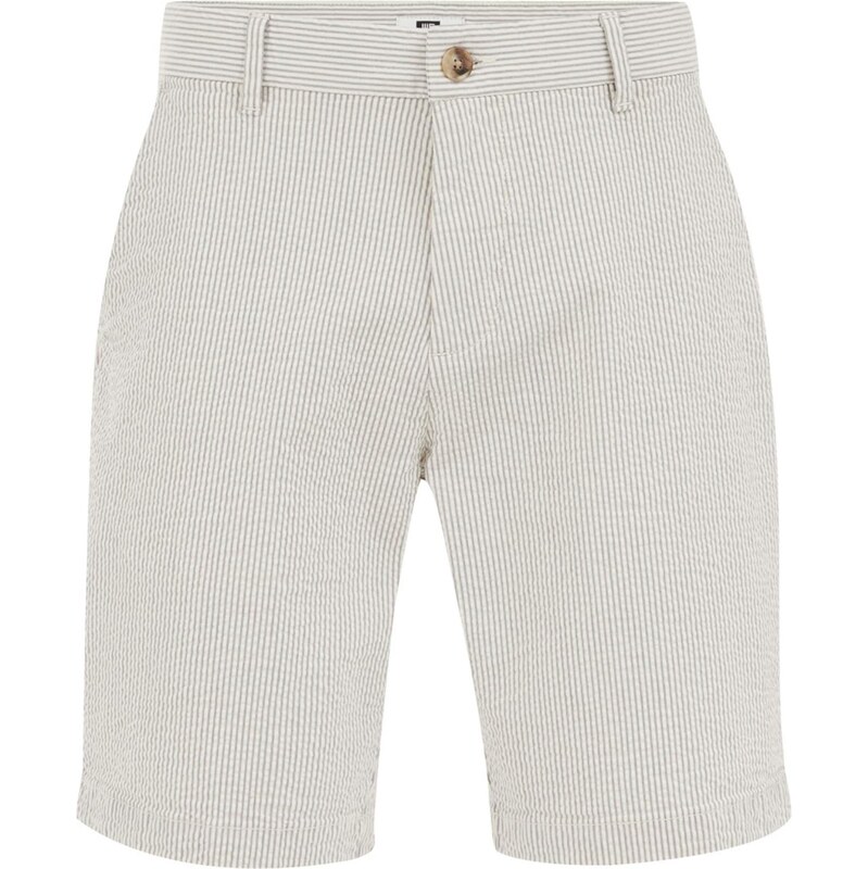 WE Fashion Chino nohavice sivá / biela 63683220