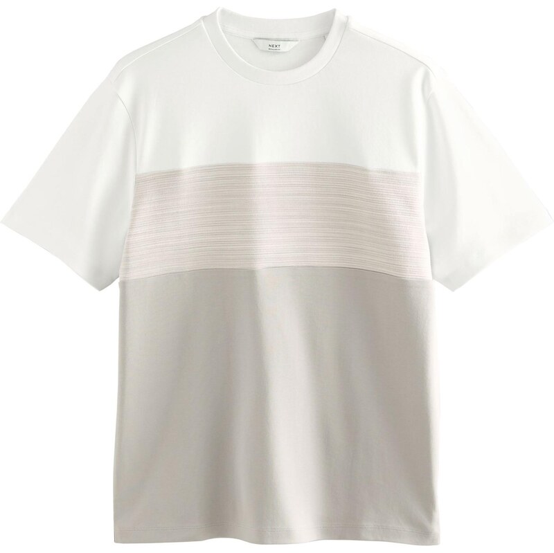 Next Tričko sivá / sivobéžová / biela 63681948