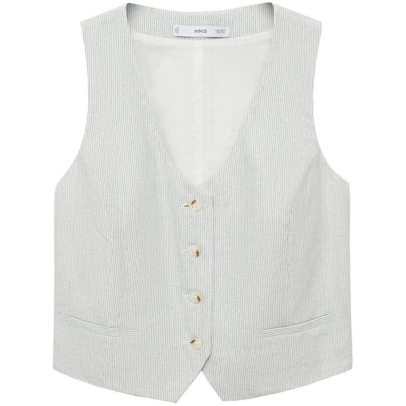 MANGO Vesta k obleku Bali nebielená / modrá 63682106