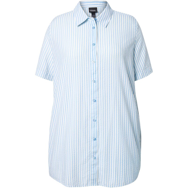 Ulla Popken Blúzka svetlomodrá / biela 63853967