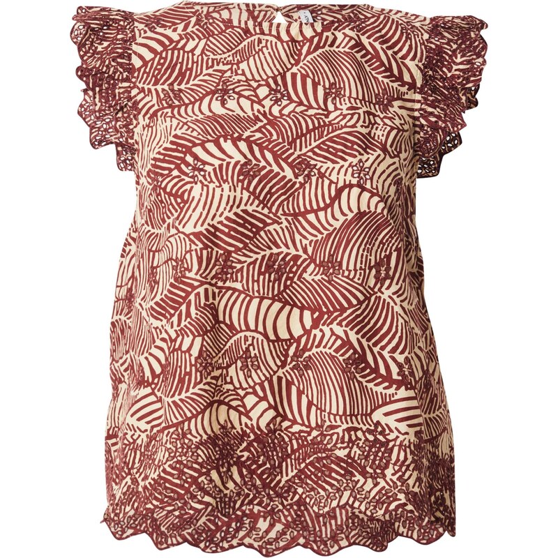 ONLY Blúzka ONLLOU hrdzavohnedá / kapučíno 64071925