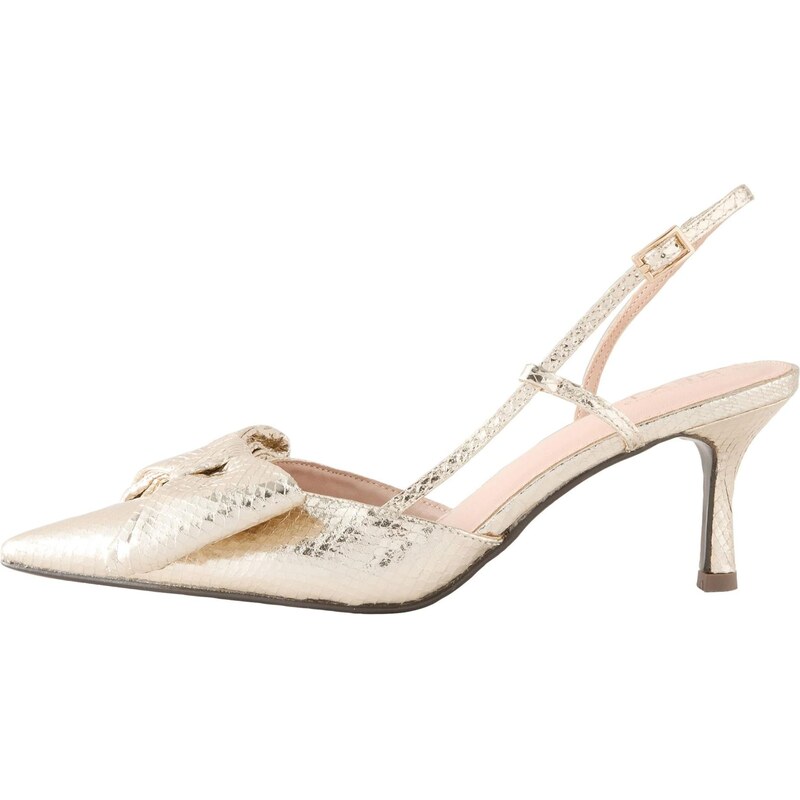 Next Lodičky s otvorenou pätou Forever Comfort zlatá 64231364