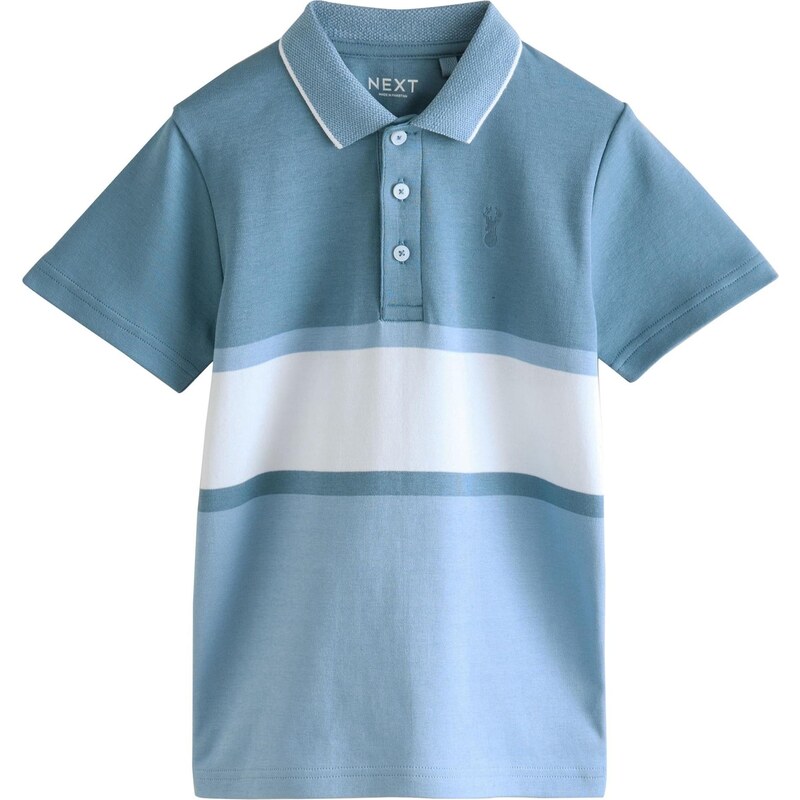 Next Tričko modrosivá / nebesky modrá / biela 64488220