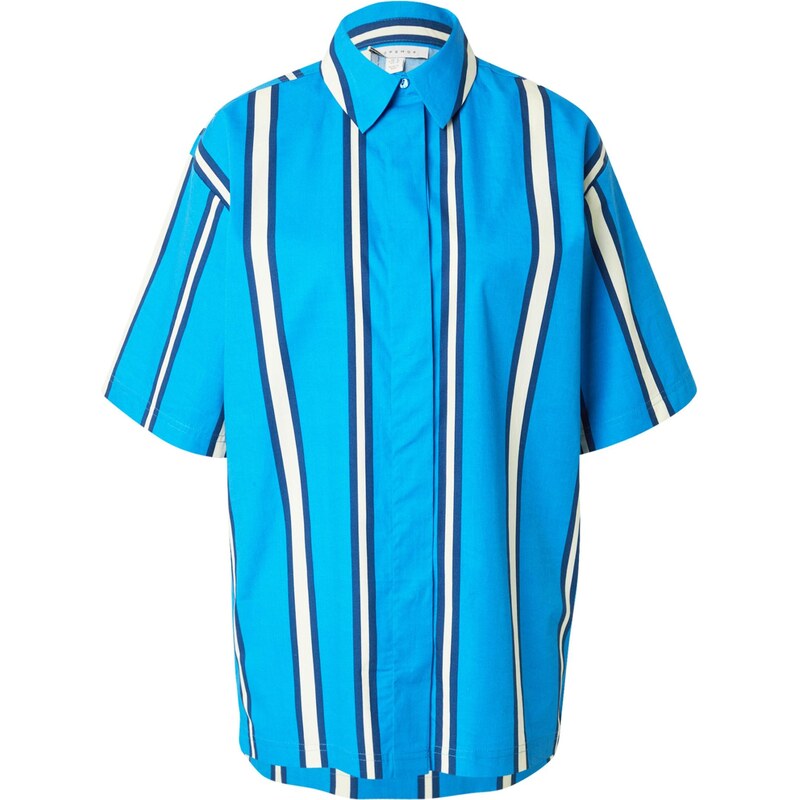 TOPSHOP Blúzka slonová kosť / azúrová / tmavomodrá 66010291