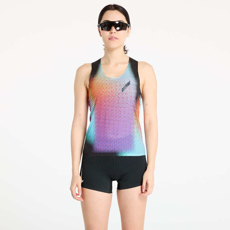 SOAR Running Womens Race Vest Black Rainbow Dot S 63690947