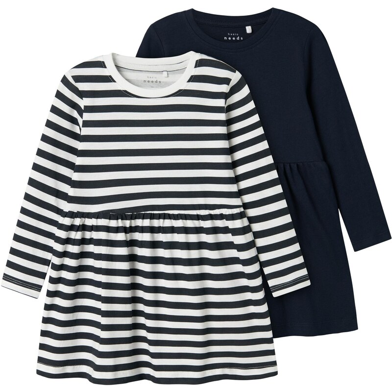 NAME IT Šaty NMFVivia námornícka modrá / biela 55132723