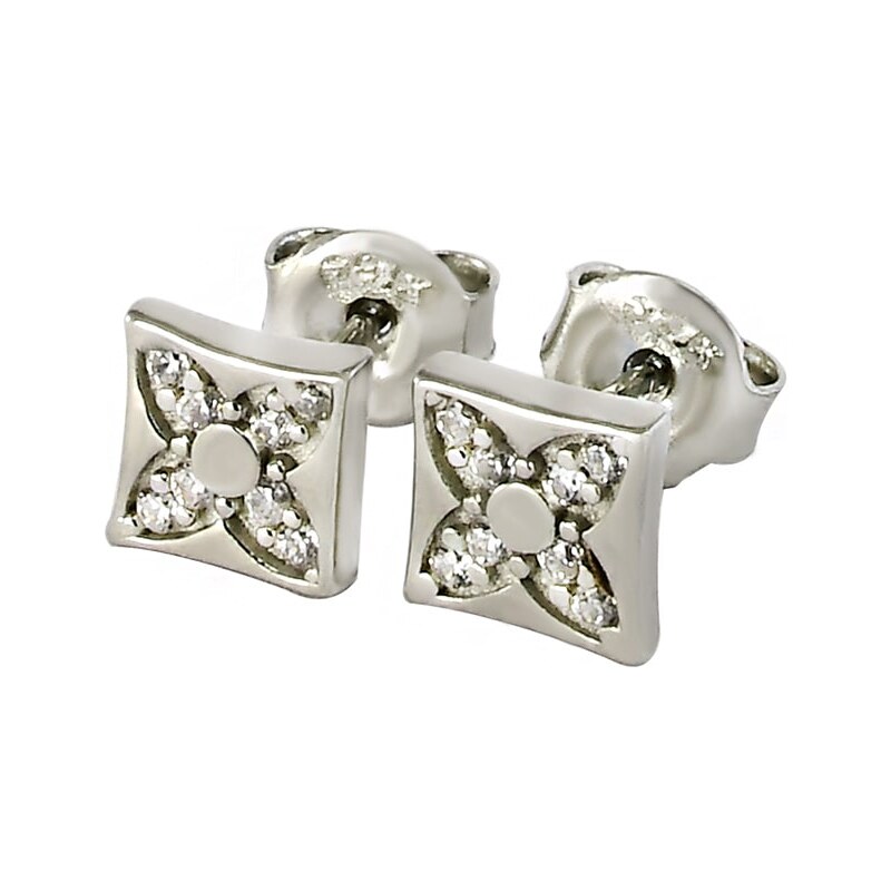 Strieborné náušnice Glare 801 63692483