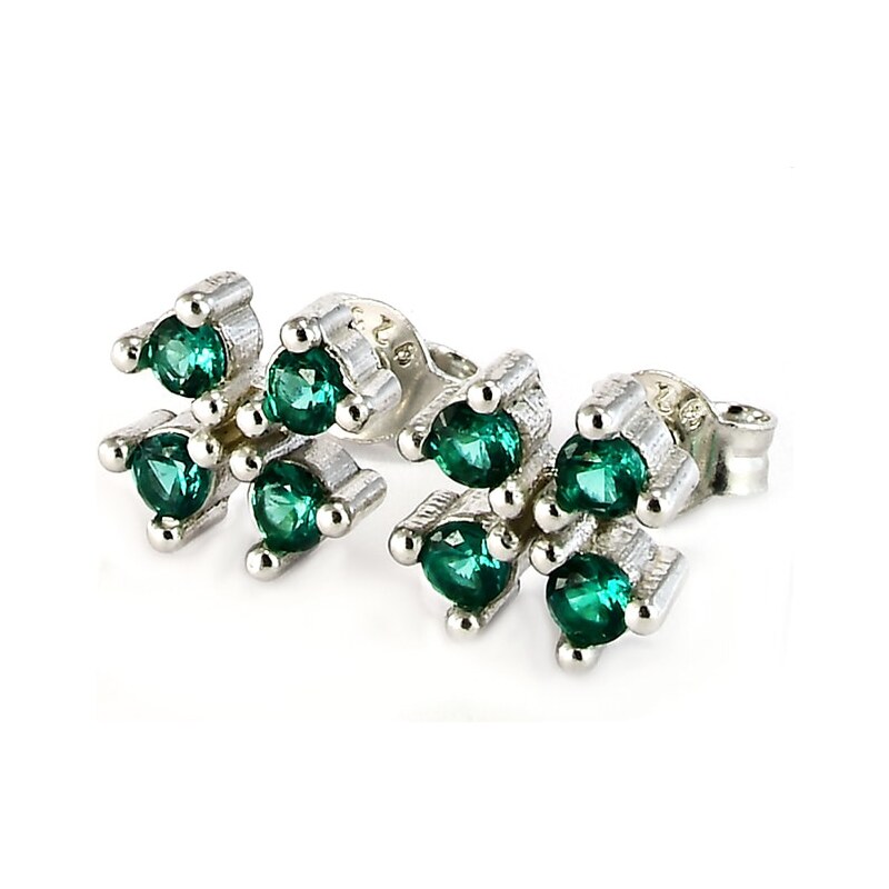 Strieborné náušnice Glare 804 63692488