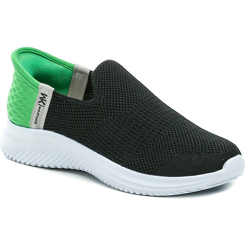 Wojtylko 5A25387C čierno zelené chlapčenské Slip-in poltopánky 66964990