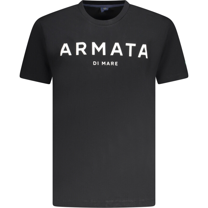 Čierne tričko Armata di Mare s krátkym rukávom 64709608