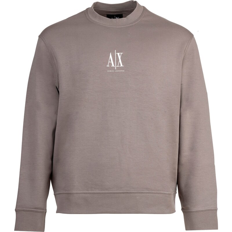 ARMANI EXCHANGE Mikina svetlohnedá / biela 67334854