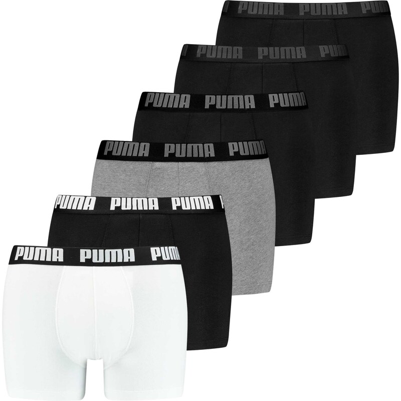 PUMA Boxerky Everyday svetlosivá / čierna / biela 64960003