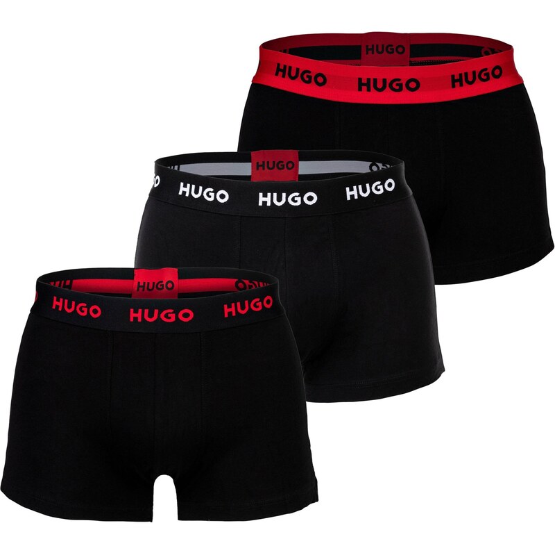 HUGO Boxerky červená / čierna / biela 63724187
