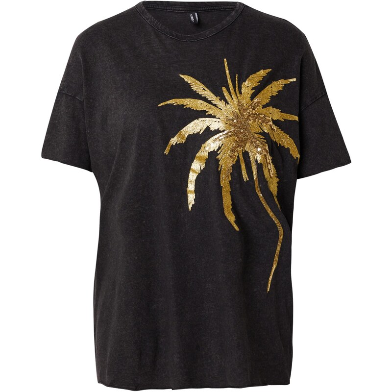 ONLY Tričko ONLLUCY LUX zlatá / čierna melírovaná 63311351