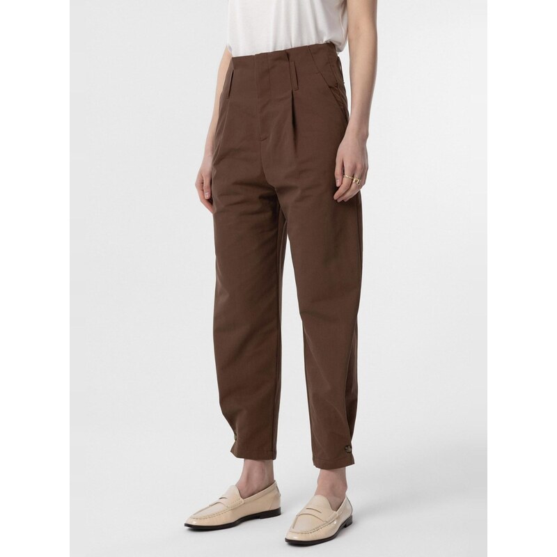 Antioch Plisované nohavice hnedá 65678092