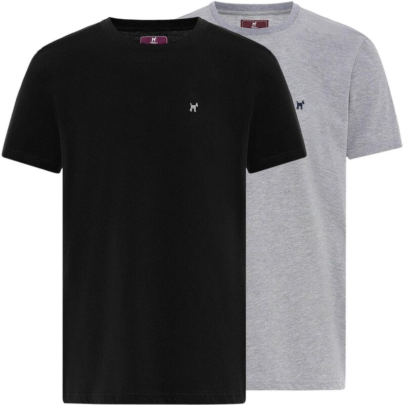 Williot Tričko sivá melírovaná / čierna 65652776