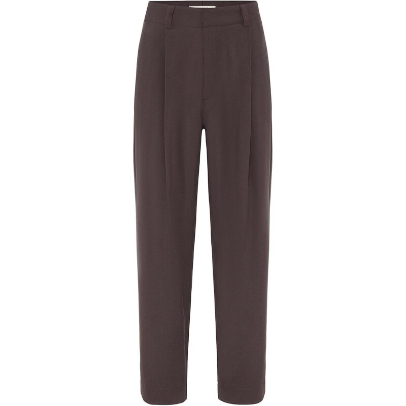 Antioch Plisované nohavice tmavohnedá 65652781