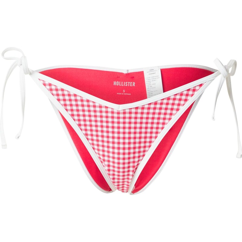 HOLLISTER Bikinové nohavičky červená / biela 63695165