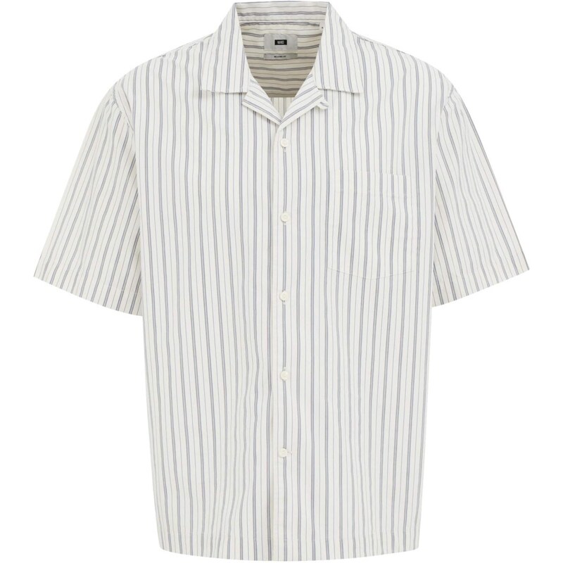 WE Fashion Košeľa námornícka modrá / čierna / biela 63695220