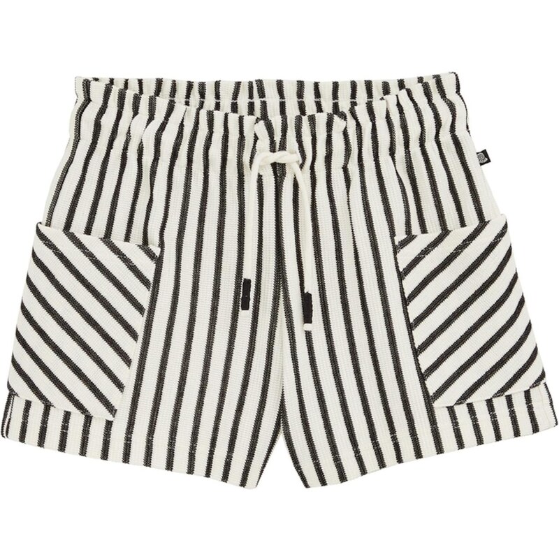 WE Fashion Nohavice čierna / biela 65879056