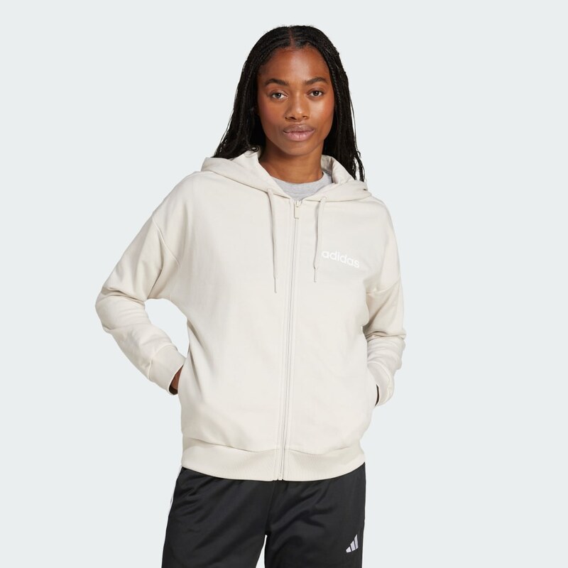 Adidas Mikina s kapucňou Essentials Linear Full-Zip French Terry 63694538