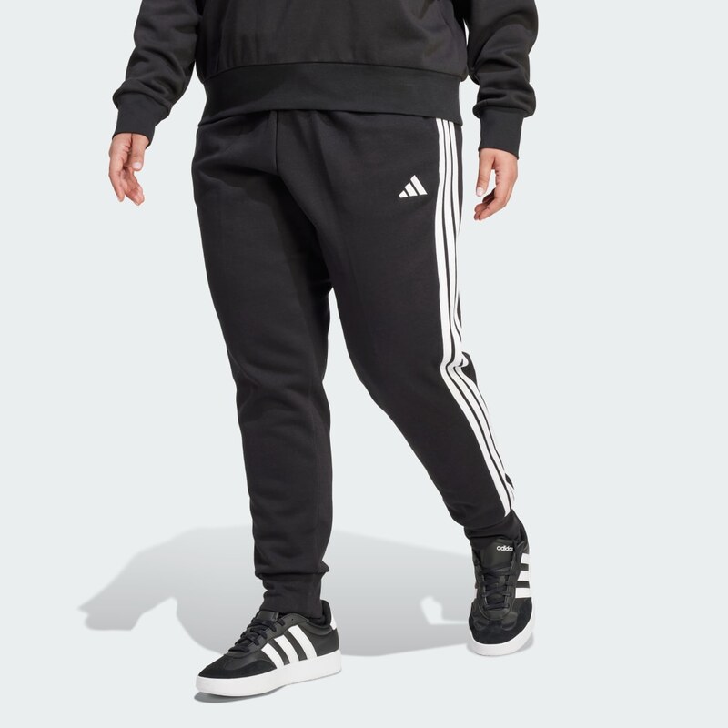 Adidas Úzke módne flísové nohavice s 3 pásikmi (veľké číslo) 63695371