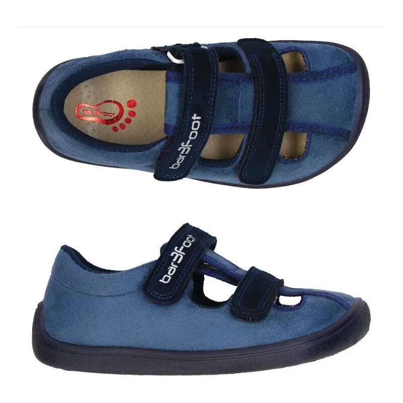 Barefoot sandále Bar3foot Elf Sandal 3BE25/6R - Modrá 63752874