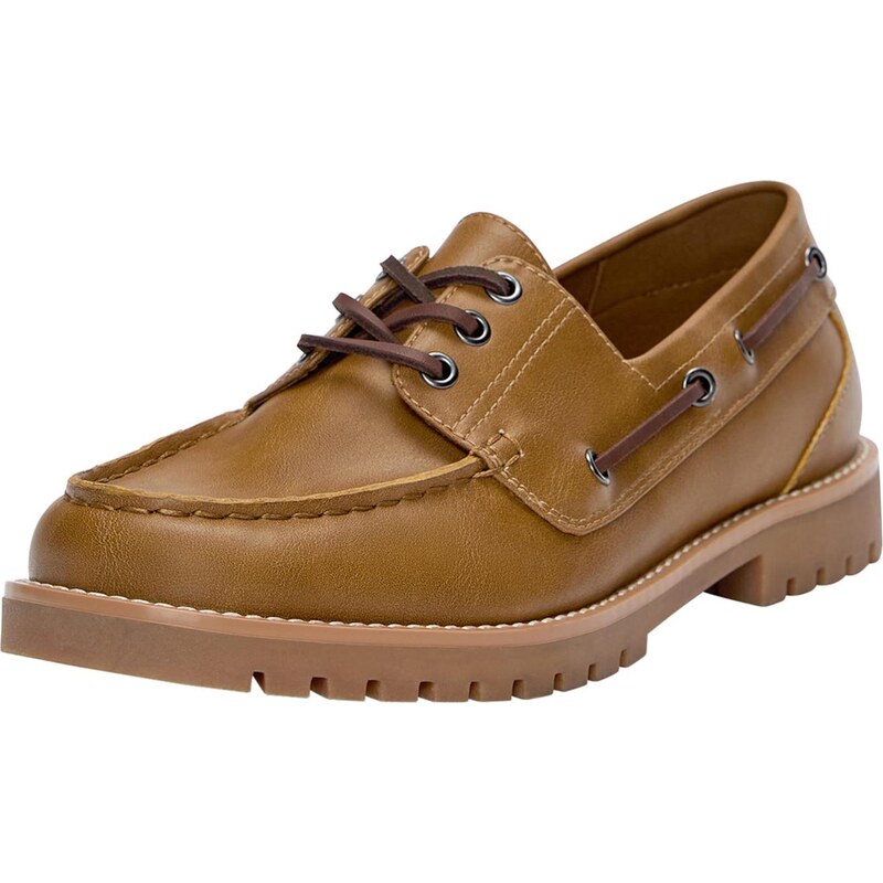 Pull&Bear Slip-on obuv hnedá 65652044