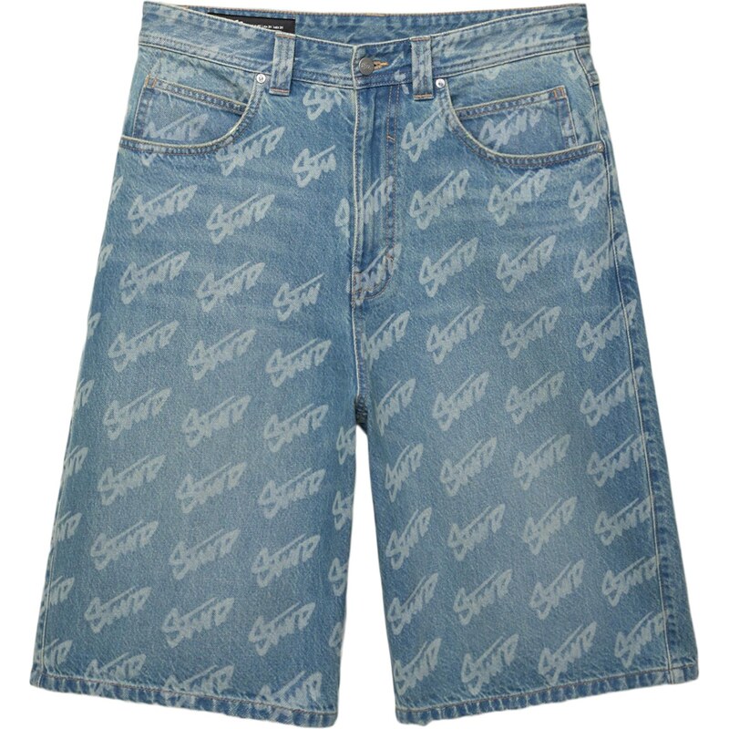 Pull&Bear Džínsy STWD modrá denim / biela 64293868