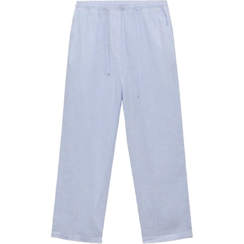 MANGO Nohavice svetlomodrá / biela 65879044