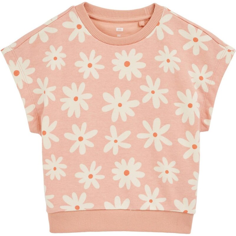 WE Fashion Mikina oranžová / lososová / biela 65652823