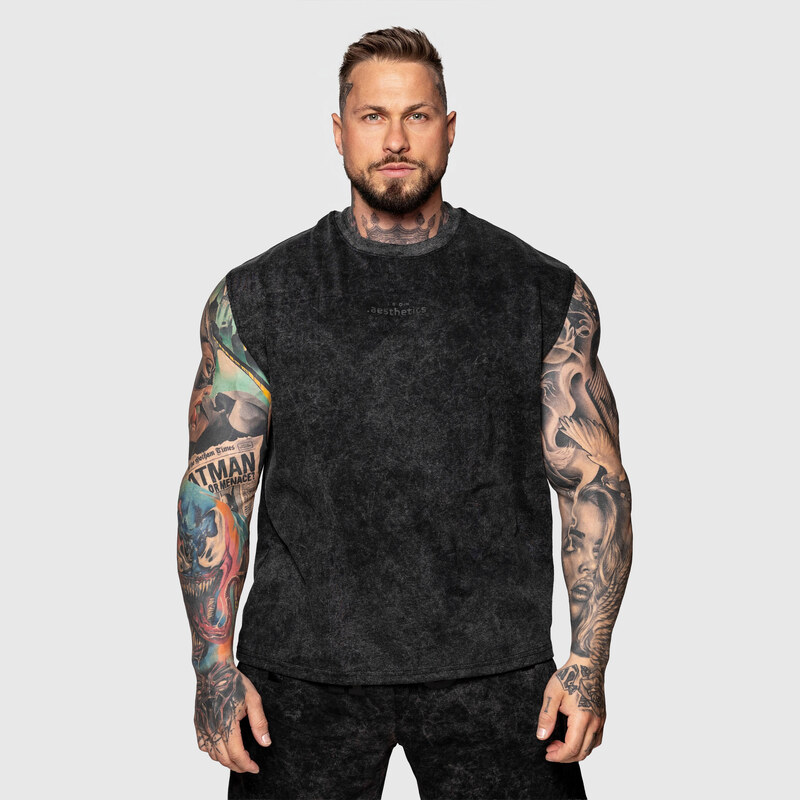 Tielko Iron Aesthetics Muscle Tee, washed black 63598419