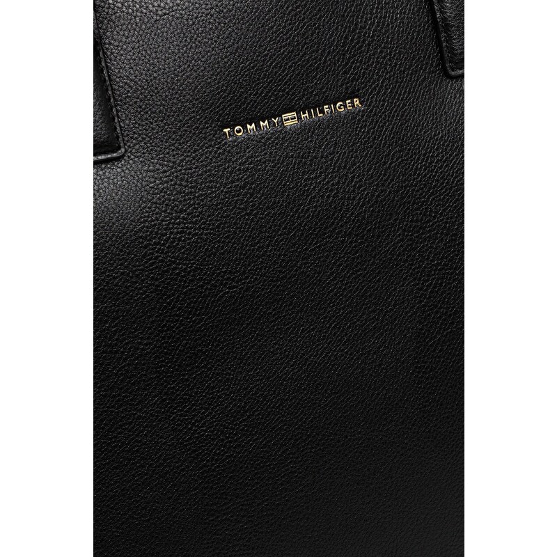 Kabelka Tommy Hilfiger čierna farba, AW0AW17449