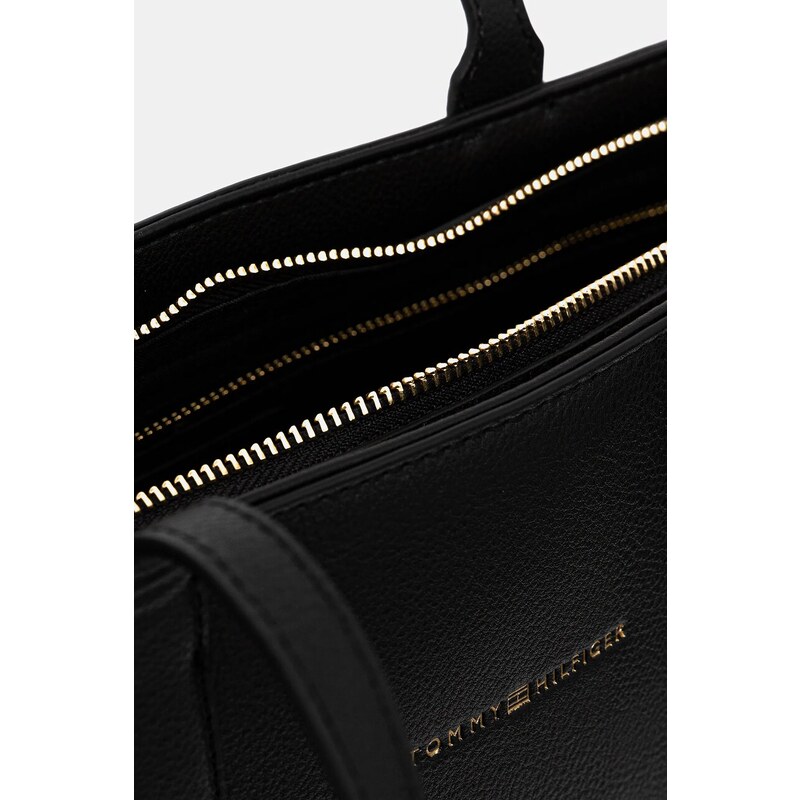 Kabelka Tommy Hilfiger čierna farba, AW0AW17449