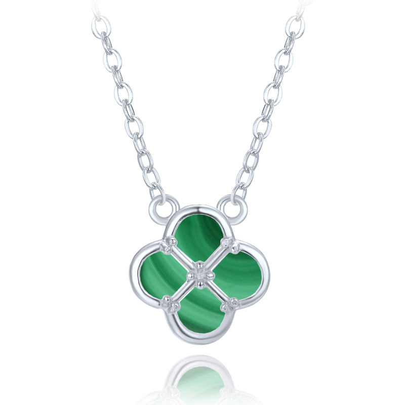 Olivie Strieborný náhrdelník s malachitom TALIS 65279374