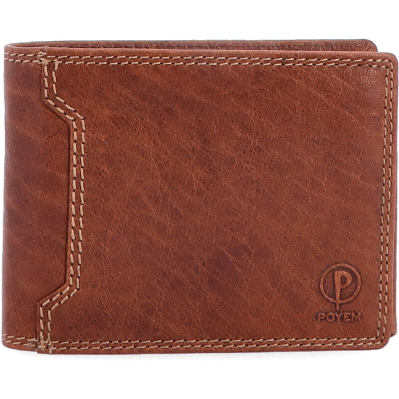 Pánska kožená peňaženka Poyem koňaková 5208 Poyem KO 17715481